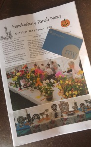 cover of parish mag with my John Lewis card