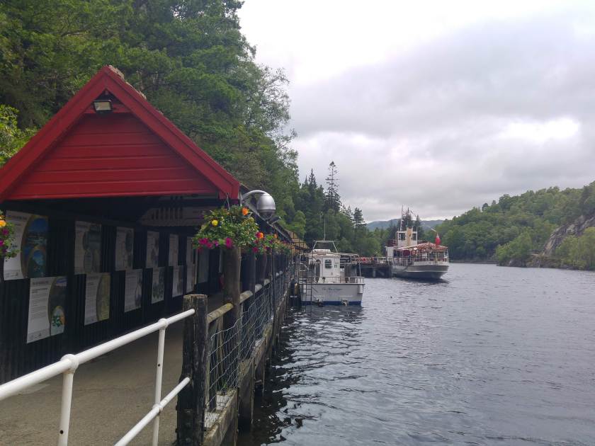 Photo of SS Sir Walter Scott ready to depart for a cruise on Loch Katrine
